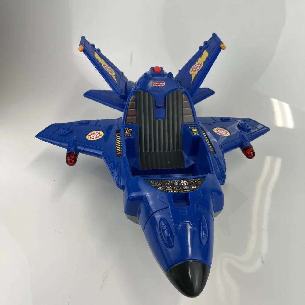 Vtg Rescue Heroes Jet Gift Set Fisher Price 1999‎ Voice Tech (Missing Piece)